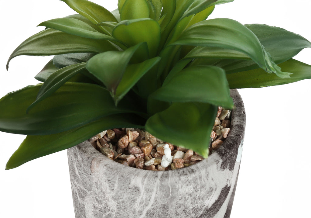 ARTIFICIAL PLANT - 2PCS / 7""H SUCCULENT IN 4"" CEMENT POT