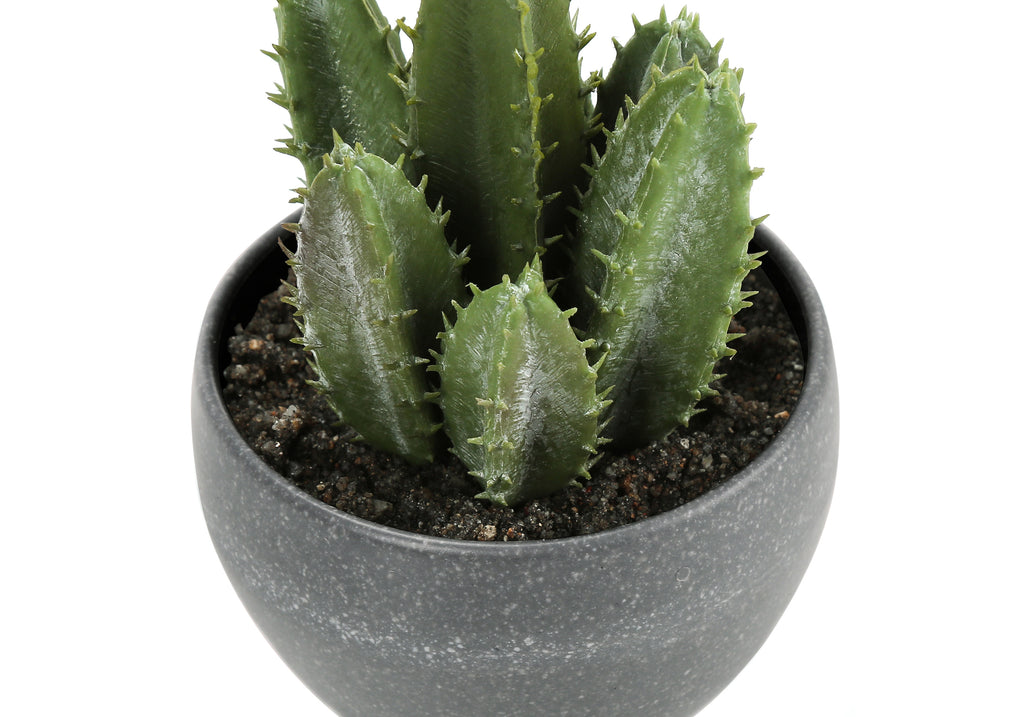 ARTIFICIAL PLANT - 3PCS / 6""H SUCCULENT IN A 3"" GREY POT