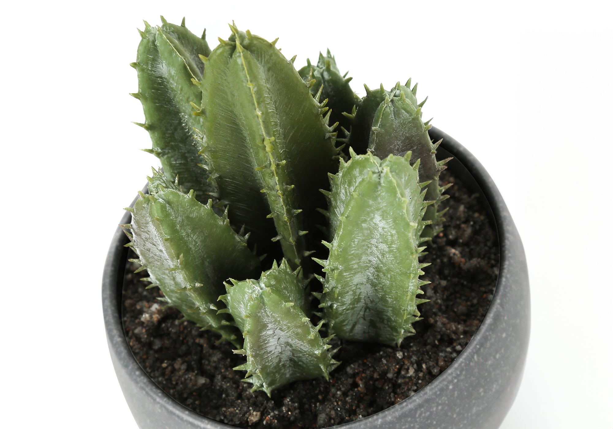 ARTIFICIAL PLANT - 3PCS / 6""H SUCCULENT IN A 3"" GREY POT