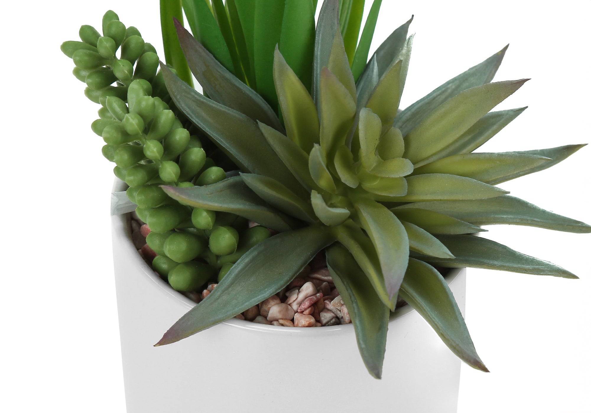 ARTIFICIAL PLANT - 2PCS / 7""H SUCCULENT IN 3"" CERAMIC POT
