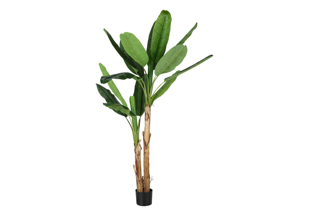 ARTIFICIAL PLANT - 83""H / INDOOR BANANA TREE IN A 8"" POT