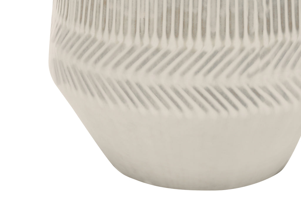 LIGHTING - 33""H TABLE LAMP CREAM CERAMIC / IVORY SHADE