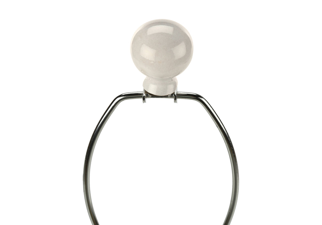 LIGHTING - 33""H TABLE LAMP CREAM CERAMIC / IVORY SHADE