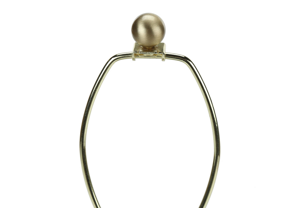 LIGHTING - 21""H TABLE LAMP CREAM RESIN / IVORY SHADE