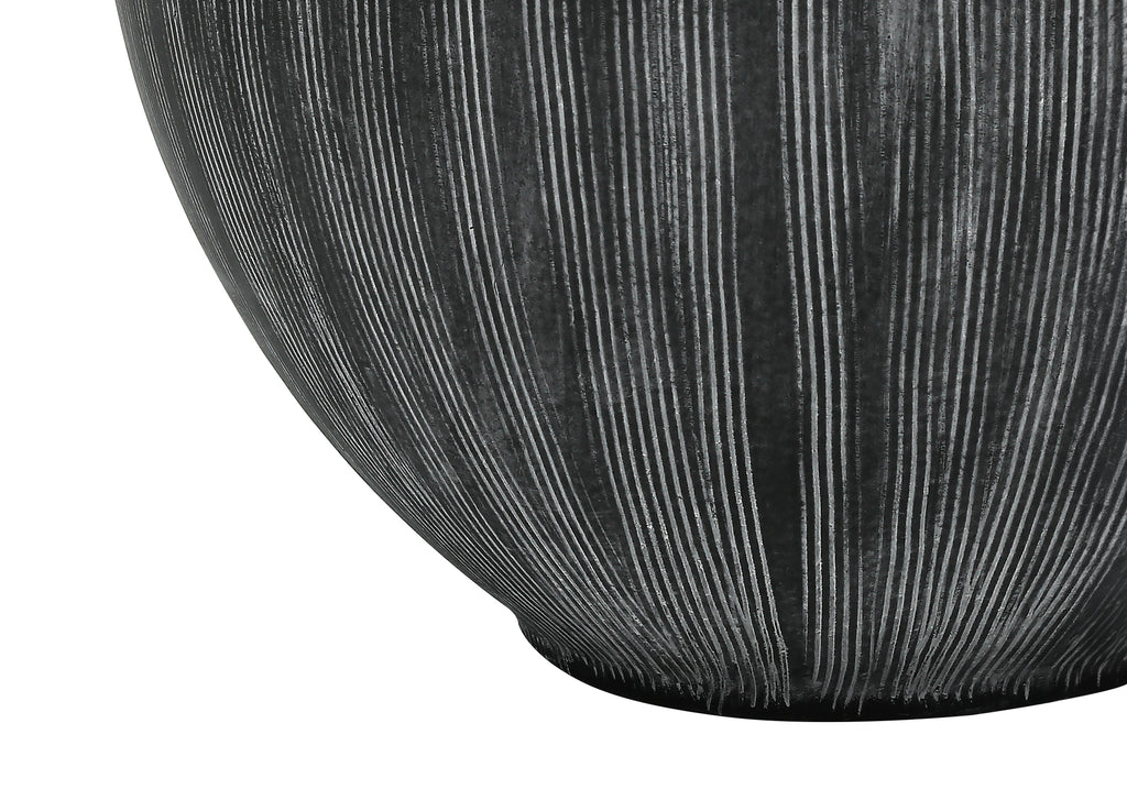 LIGHTING - 23""H TABLE LAMP BLACK CERAMIC / BLACK SHADE