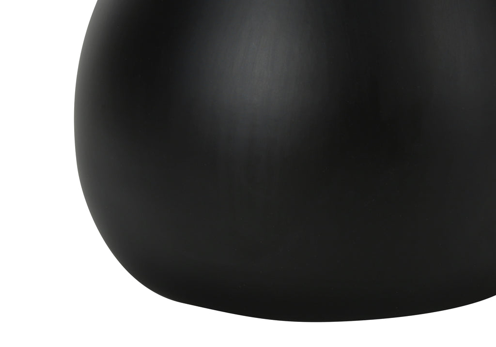 LIGHTING - 2PCS / 18""H TABLE LAMP BLACK / IVORY SHADE