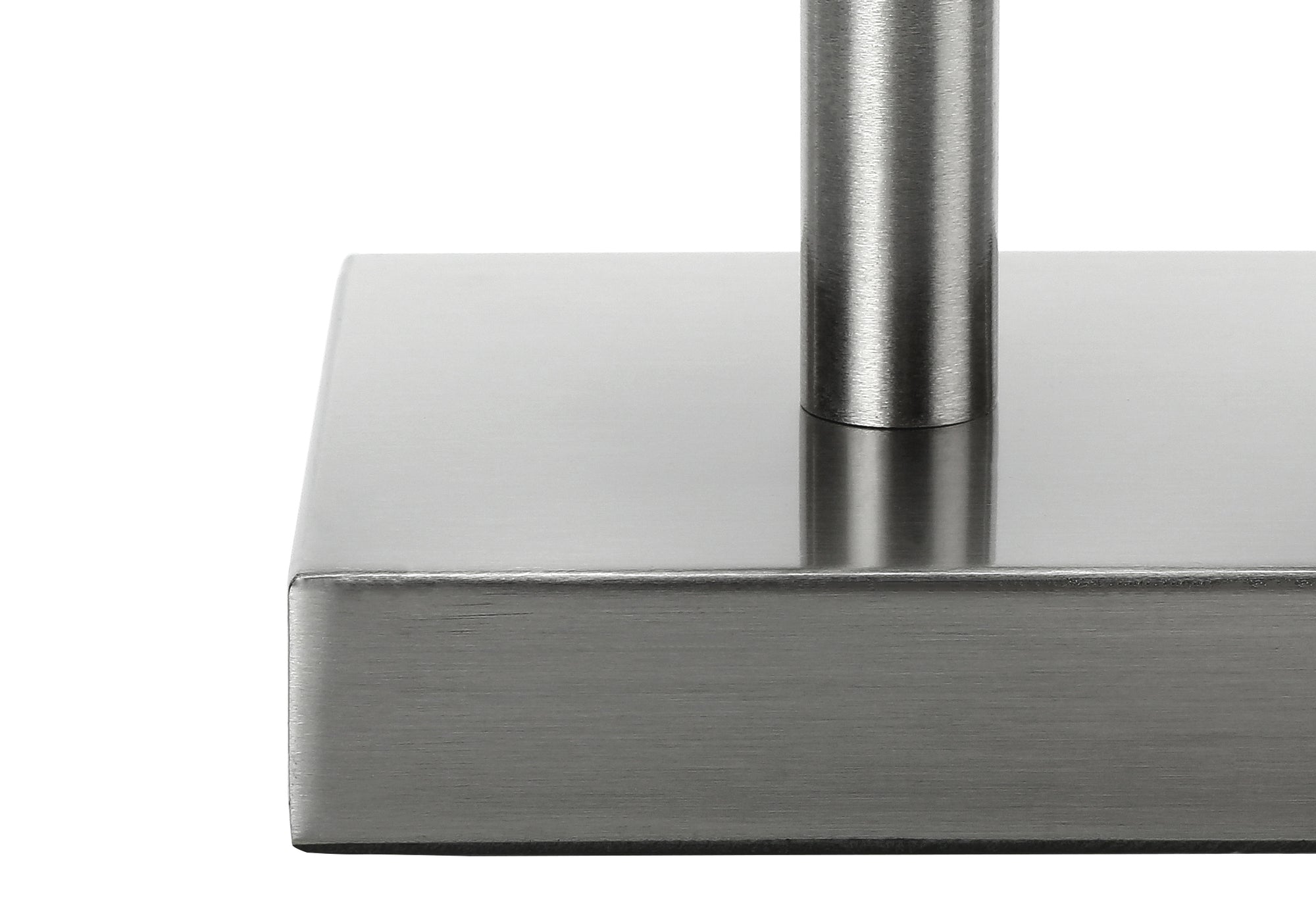 LIGHTING - 2PCS / 17""H TABLE LAMP NICKEL METAL/IVORY/USB