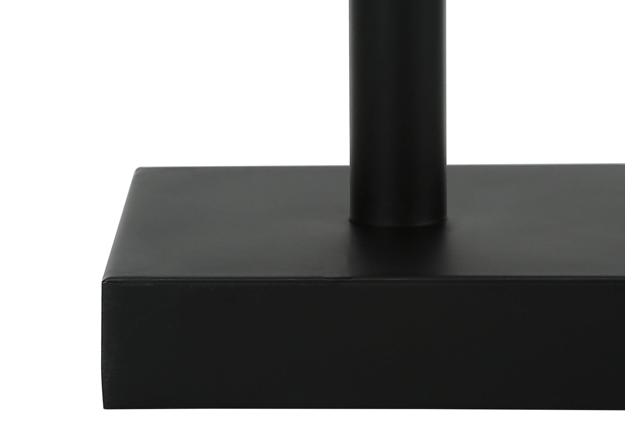 LIGHTING - 2PCS / 17""H TABLE LAMP BLACK METAL/ BEIGE /USB