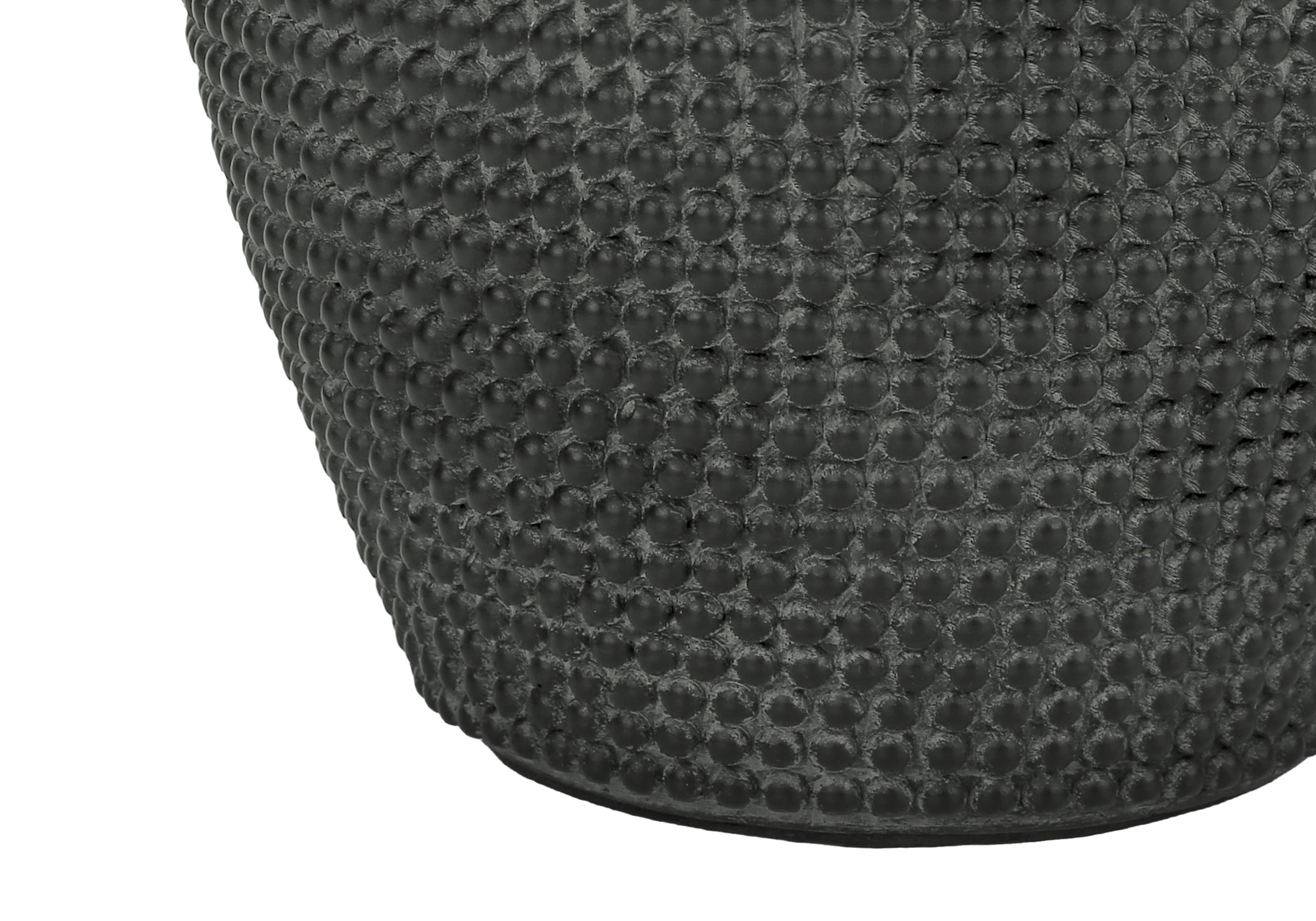 LIGHTING - 24""H TABLE LAMP BLACK RESIN / IVORY SHADE