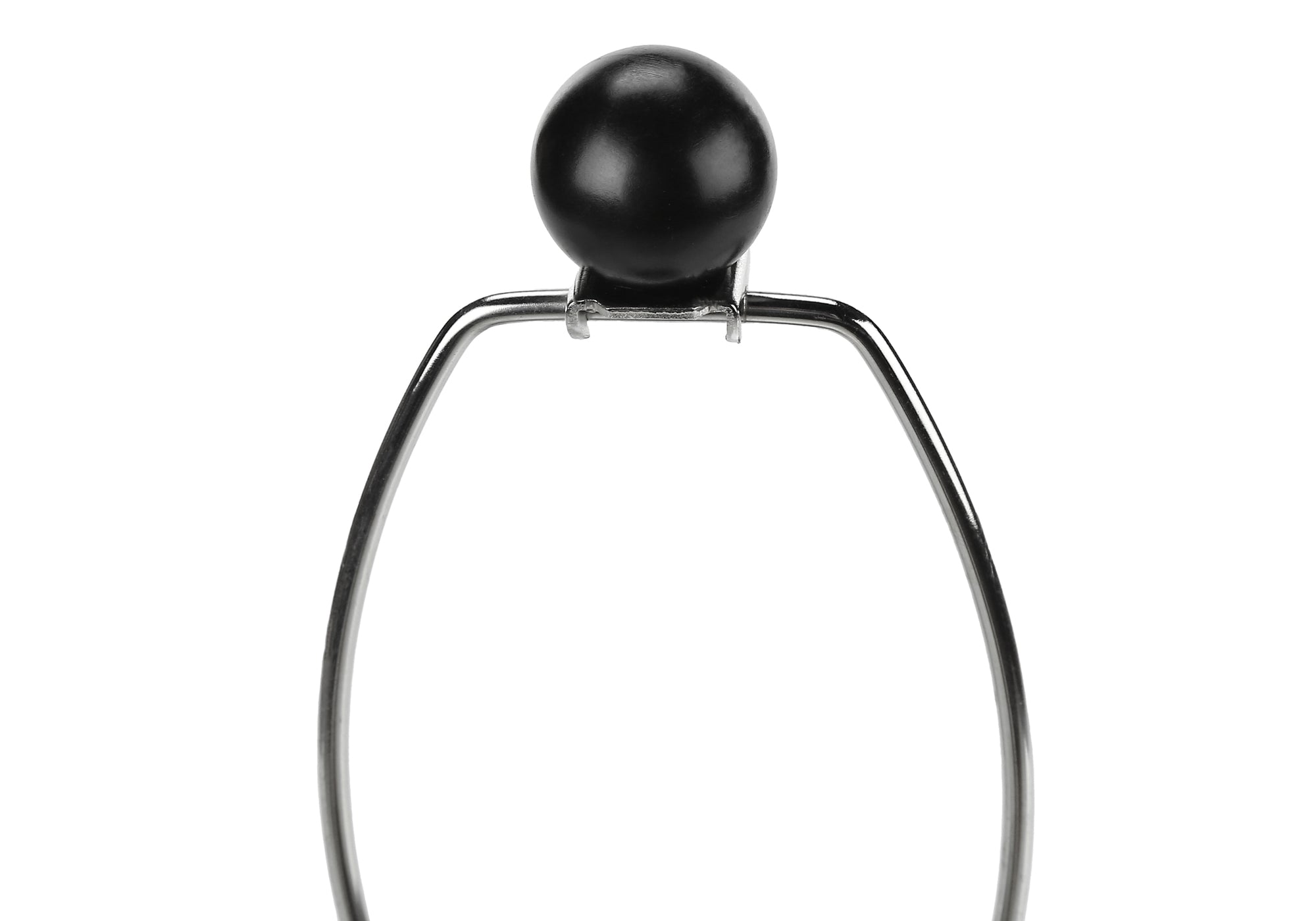 LIGHTING - 24""H TABLE LAMP BLACK RESIN / IVORY SHADE