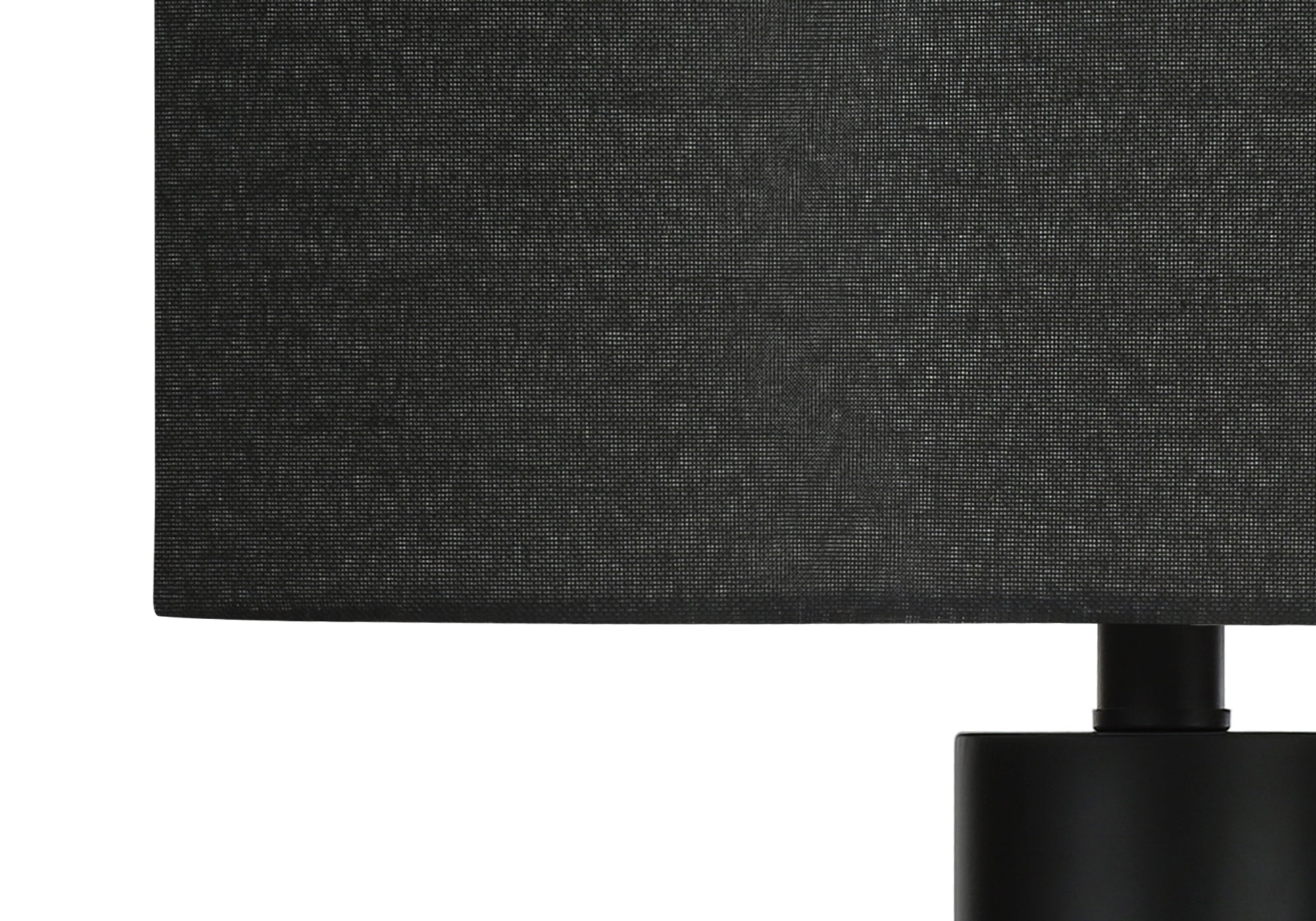 LIGHTING - 28""H TABLE LAMP BLACK METAL / BLACK SHADE