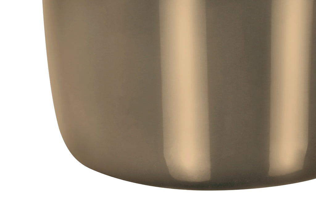 LIGHTING - 25""H TABLE LAMP BROWN CERAMIC / IVORY SHADE