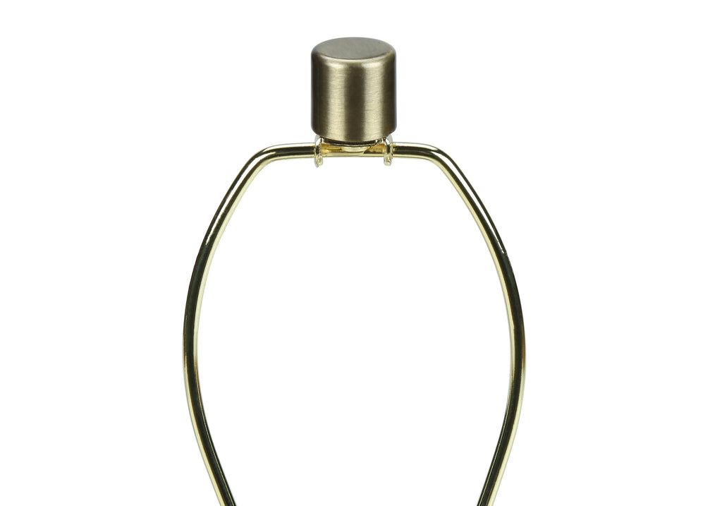 LIGHTING - 27""H TABLE LAMP GREY CERAMIC / BEIGE SHADE