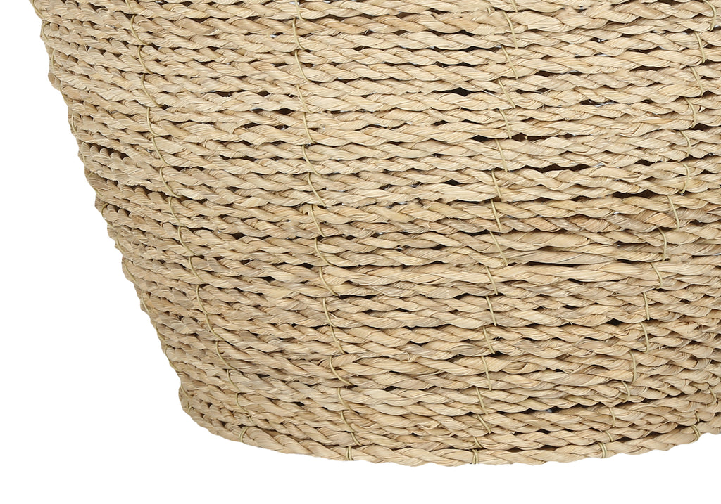 LIGHTING - 25""H TABLE LAMP BEIGE RATTAN / BEIGE SHADE