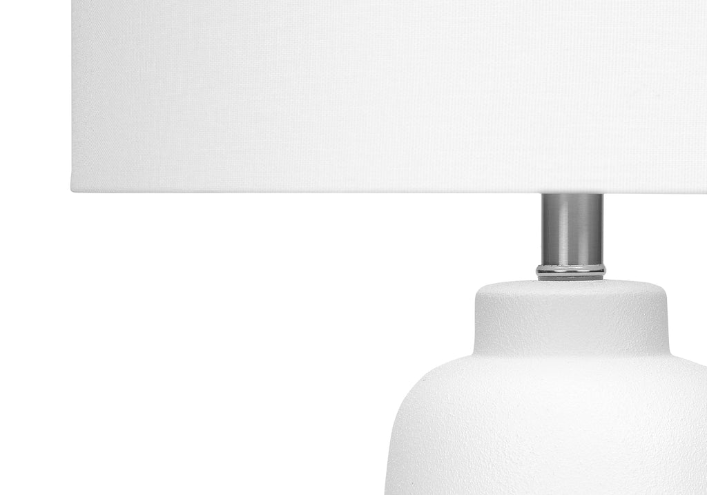 LIGHTING - 26""H TABLE LAMP CREAM CERAMIC / IVORY SHADE