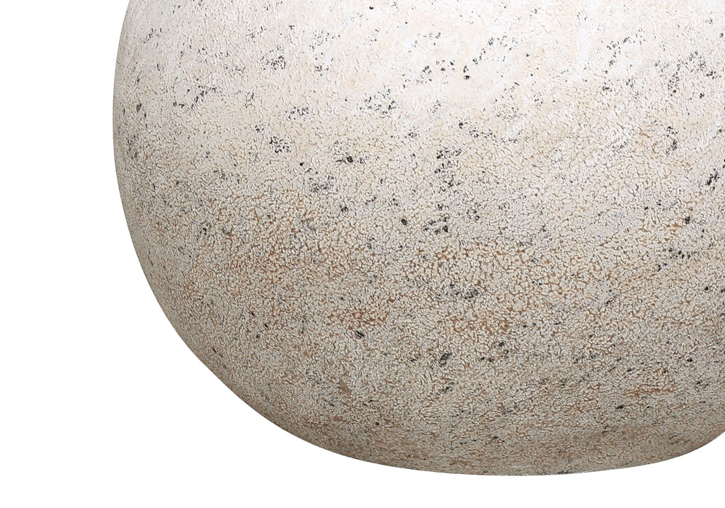 LIGHTING - 20""H TABLE LAMP GREY CONCRETE / IVORY SHADE