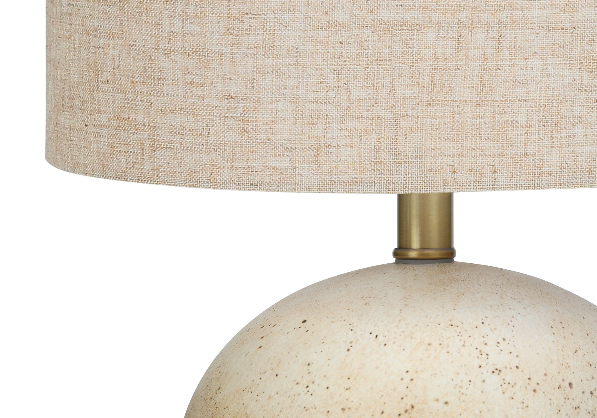 LIGHTING - 20""H TABLE LAMP BEIGE CONCRETE / BEIGE SHADE