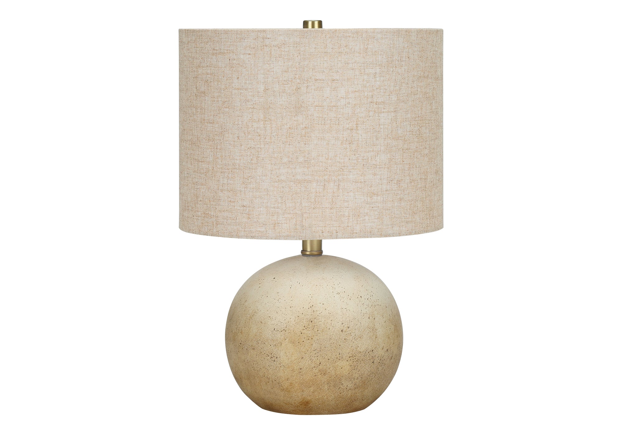LIGHTING - 20""H TABLE LAMP BEIGE CONCRETE / BEIGE SHADE
