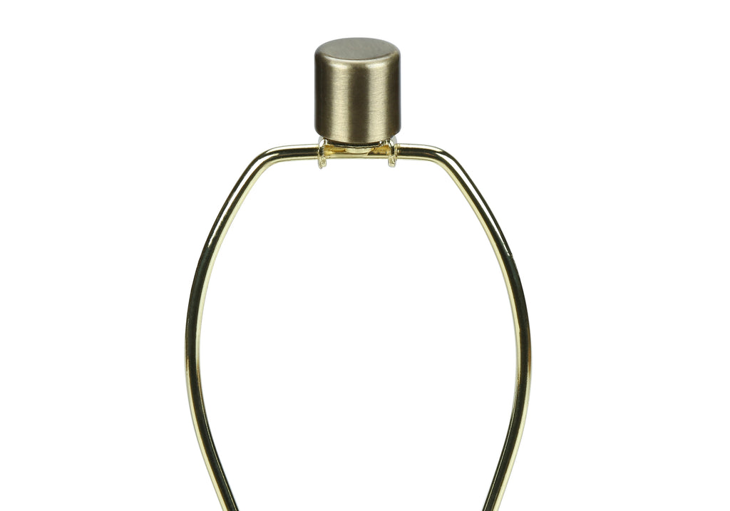 LIGHTING - 24""H TABLE LAMP CREAM RESIN / IVORY SHADE