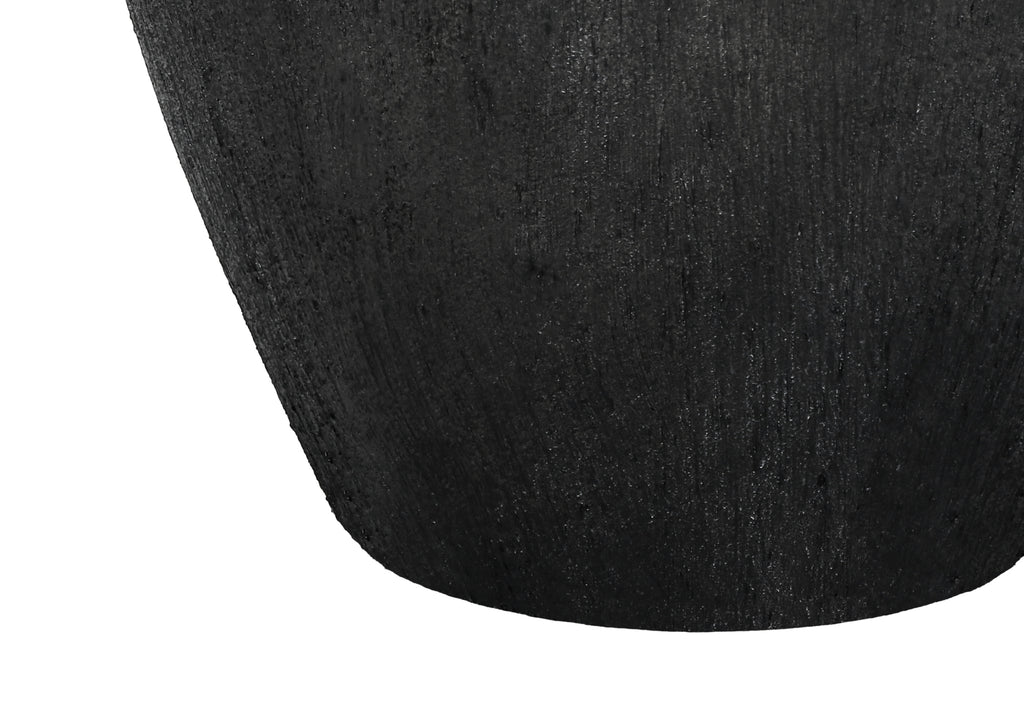 LIGHTING - 24""H TABLE LAMP BLACK CERAMIC / IVORY SHADE