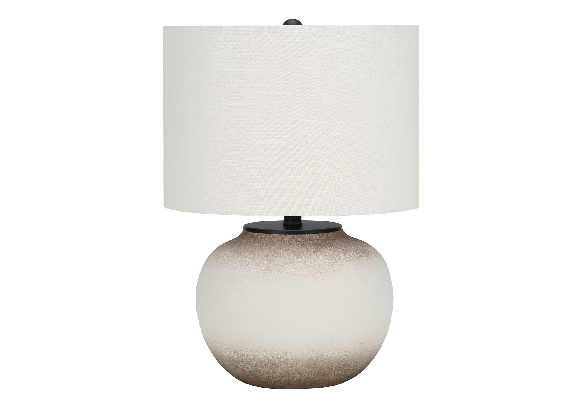 LIGHTING - 21""H TABLE LAMP CREAM CERAMIC / IVORY SHADE