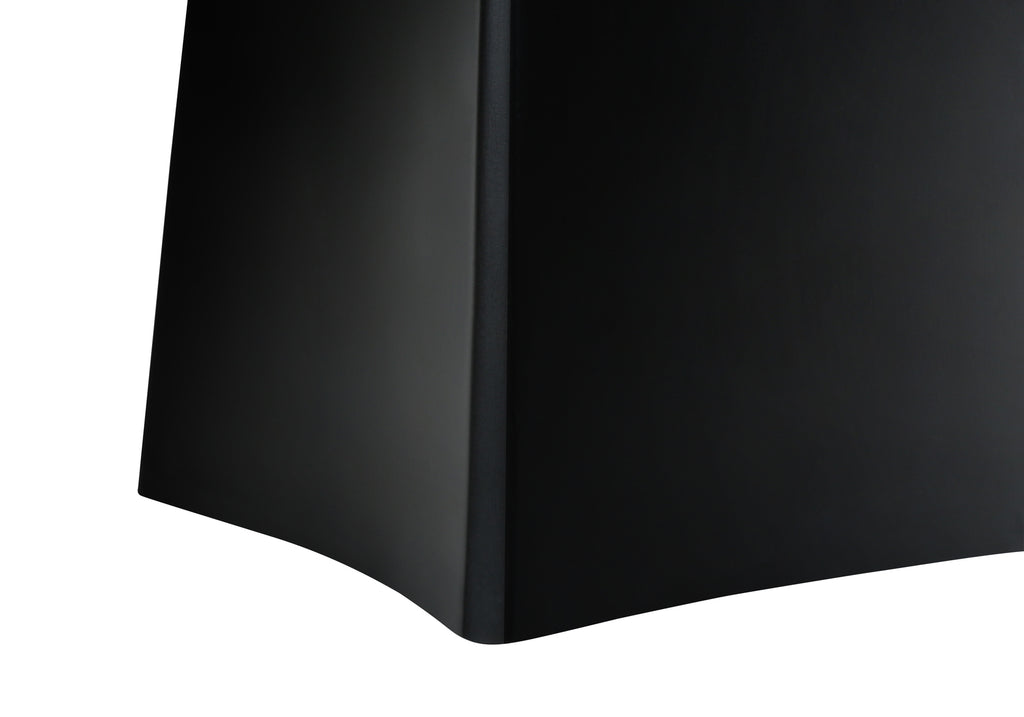 LIGHTING - 27""H TABLE LAMP BLACK RESIN / BEIGE SHADE
