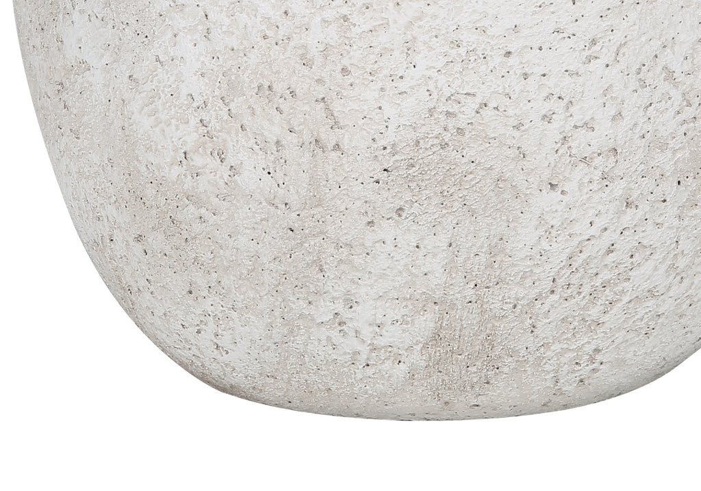 LIGHTING - 20""H TABLE LAMP CREAM CONCRETE / IVORY SHADE