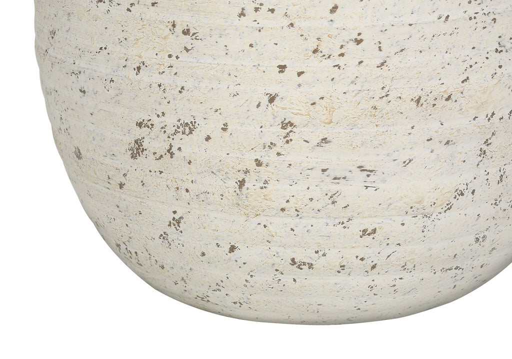 LIGHTING - 20""H TABLE LAMP CREAM CONCRETE / IVORY SHADE