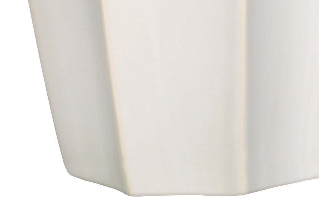 LIGHTING - 27""H TABLE LAMP CREAM CERAMIC / IVORY SHADE