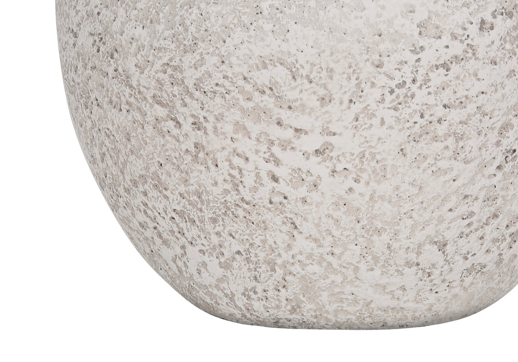 LIGHTING - 22""H TABLE LAMP CREAM CONCRETE / IVORY SHADE