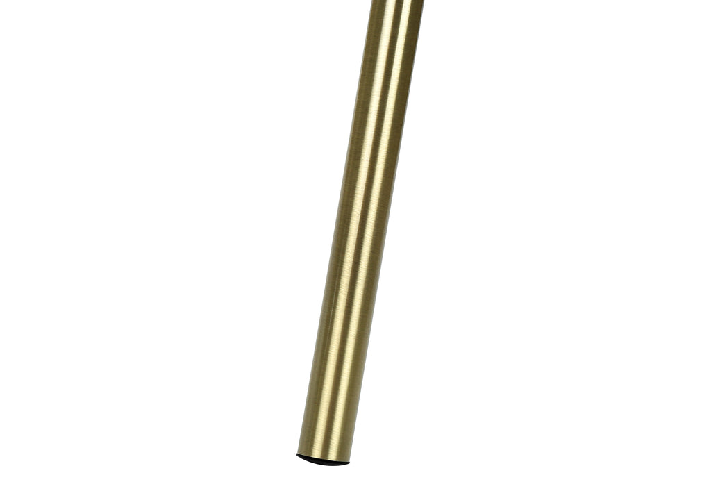 LIGHTING - 63""H TRIPOD FLOOR LAMP BRASS METAL / IVORY