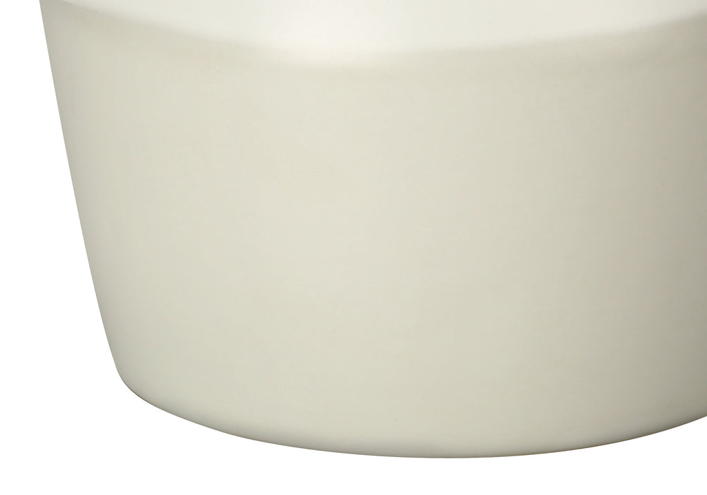 LIGHTING - 17""H TABLE LAMP CREAM CERAMIC / IVORY SHADE