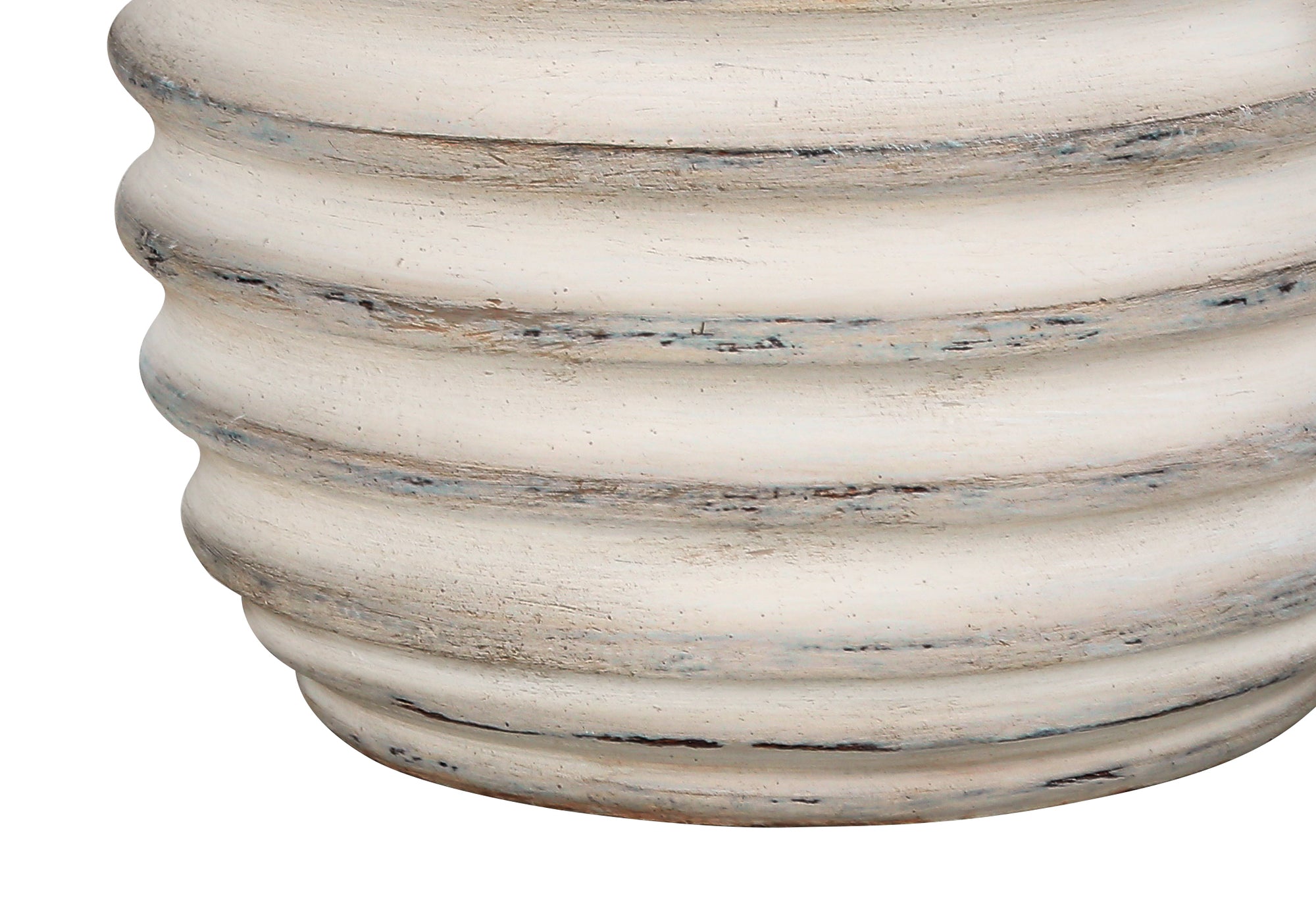 LIGHTING - 28""H TABLE LAMP CREAM RESIN / IVORY SHADE