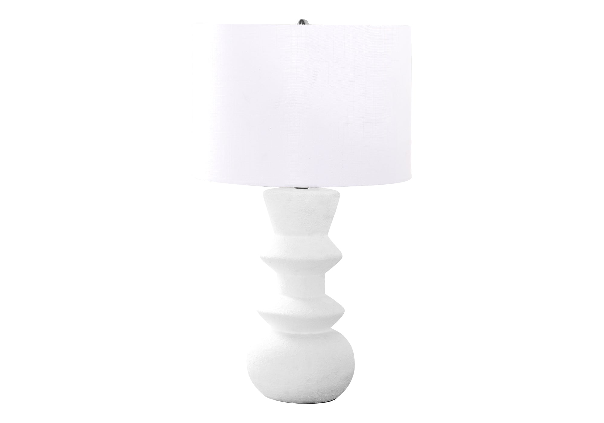LIGHTING - 26""H TABLE LAMP CREAM CERAMIC / IVORY SHADE
