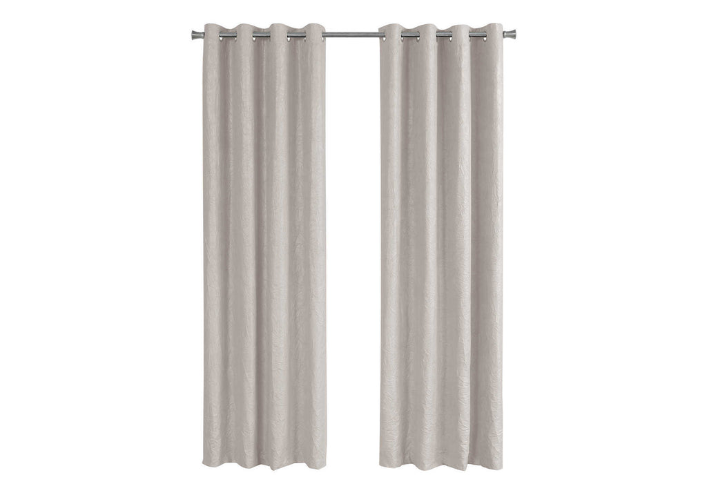 CURTAIN PANEL - 2PCS / 52""W X 95""H IVORY ROOM DARKENING