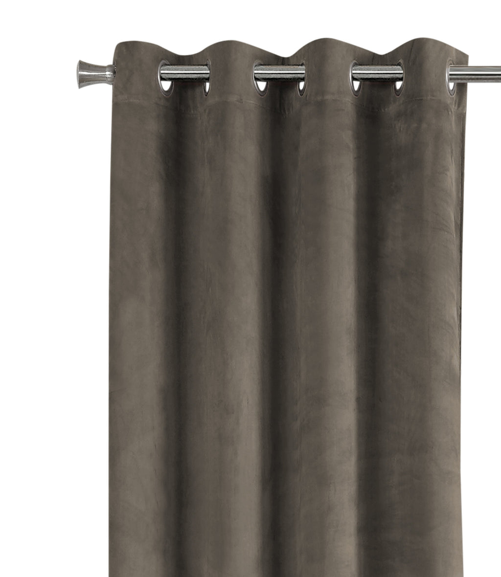 CURTAIN PANEL - 2PCS / 52""W X 84""H TAUPE ROOM DARKENING
