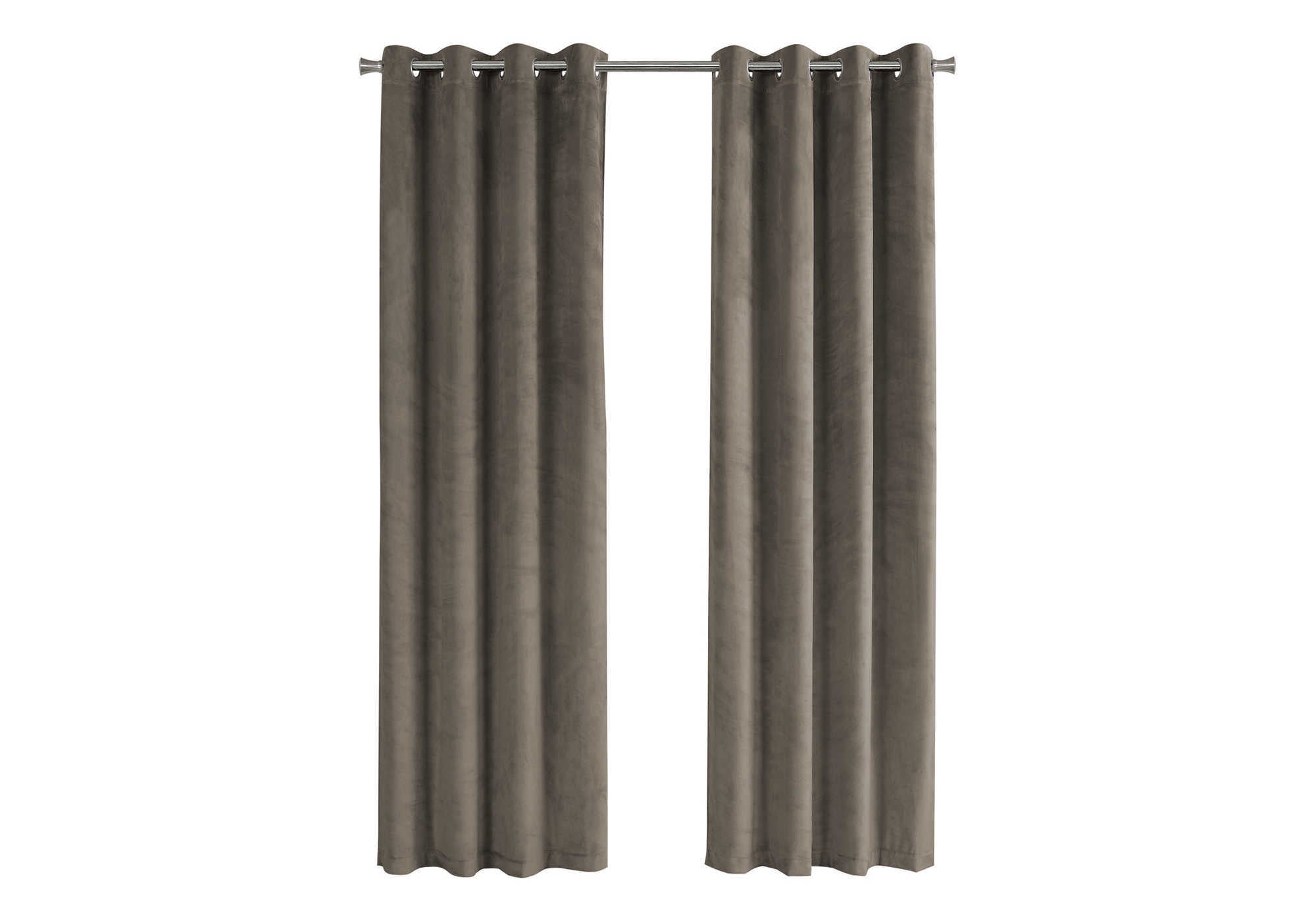CURTAIN PANEL - 2PCS / 52""W X 95""H TAUPE ROOM DARKENING