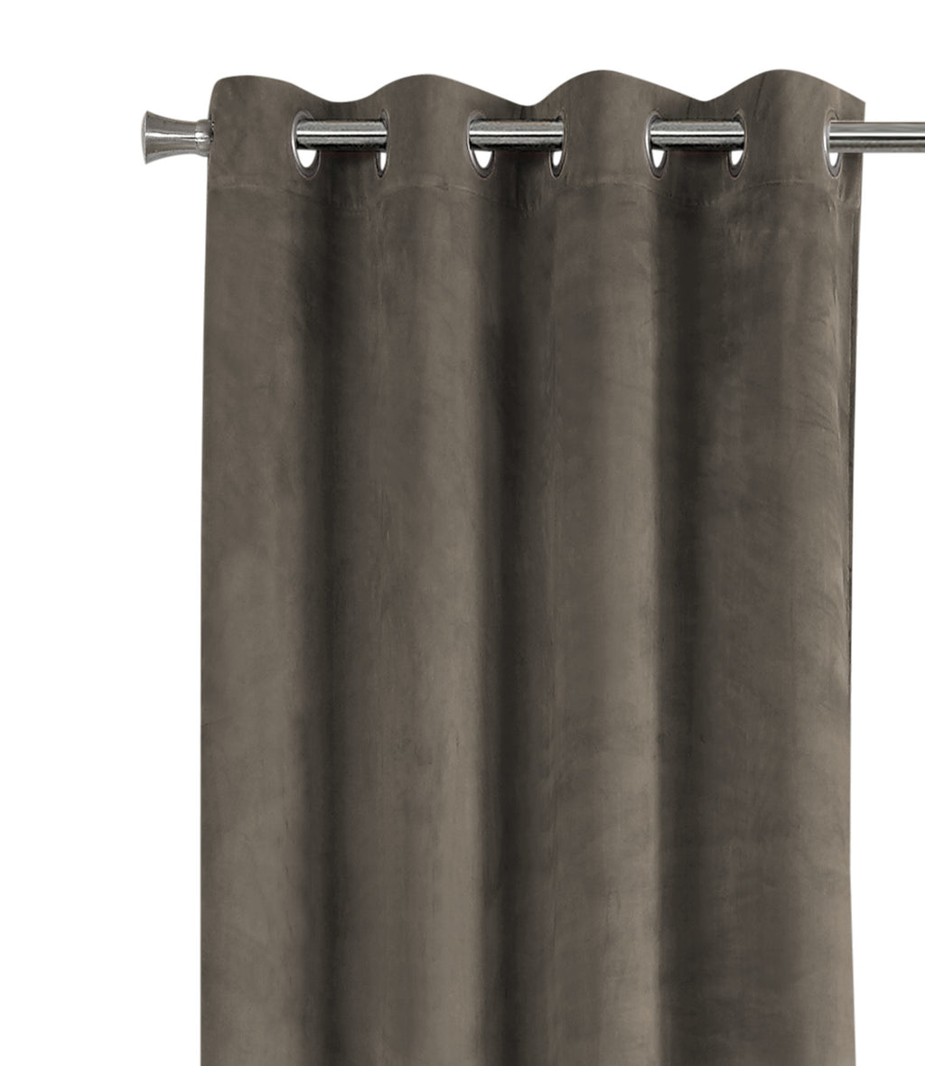 CURTAIN PANEL - 2PCS / 52""W X 95""H TAUPE ROOM DARKENING