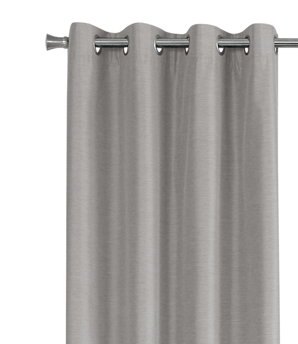 CURTAIN PANEL - 2PCS / 52""W X 84""H SILVER SOLID BLACKOUT