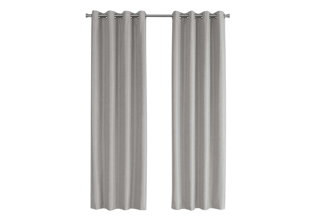 CURTAIN PANEL - 2PCS / 52""W X 95""H SILVER SOLID BLACKOUT