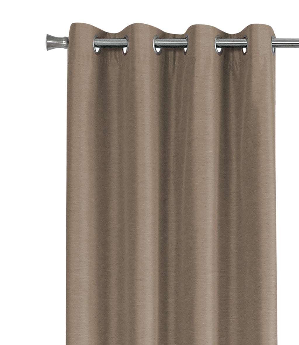 CURTAIN PANEL - 2PCS / 52""W X 84""H BROWN SOLID BLACKOUT