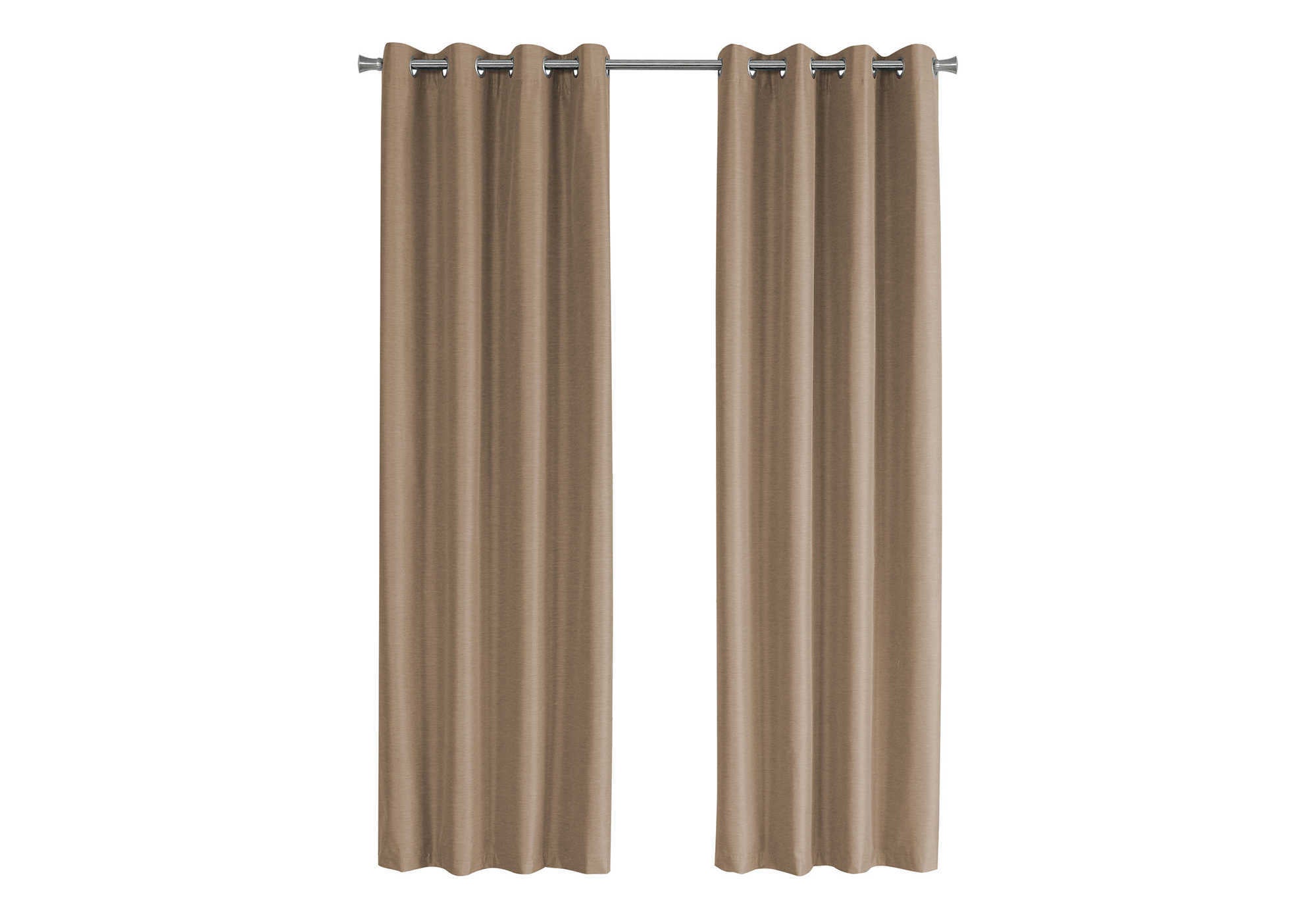 CURTAIN PANEL - 2PCS / 52""W X 95""H BROWN SOLID BLACKOUT