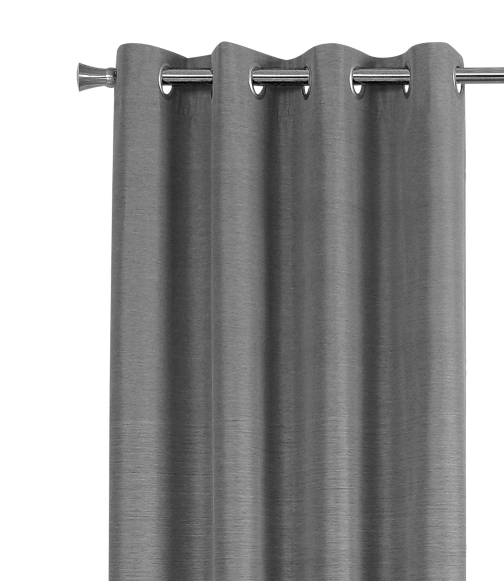 CURTAIN PANEL - 2PCS / 52""W X 84""H GREY SOLID BLACKOUT
