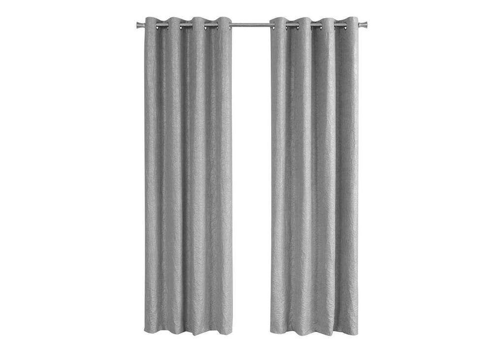 CURTAIN PANEL - 2PCS / 52""W X 95""H SILVER ROOM DARKENING