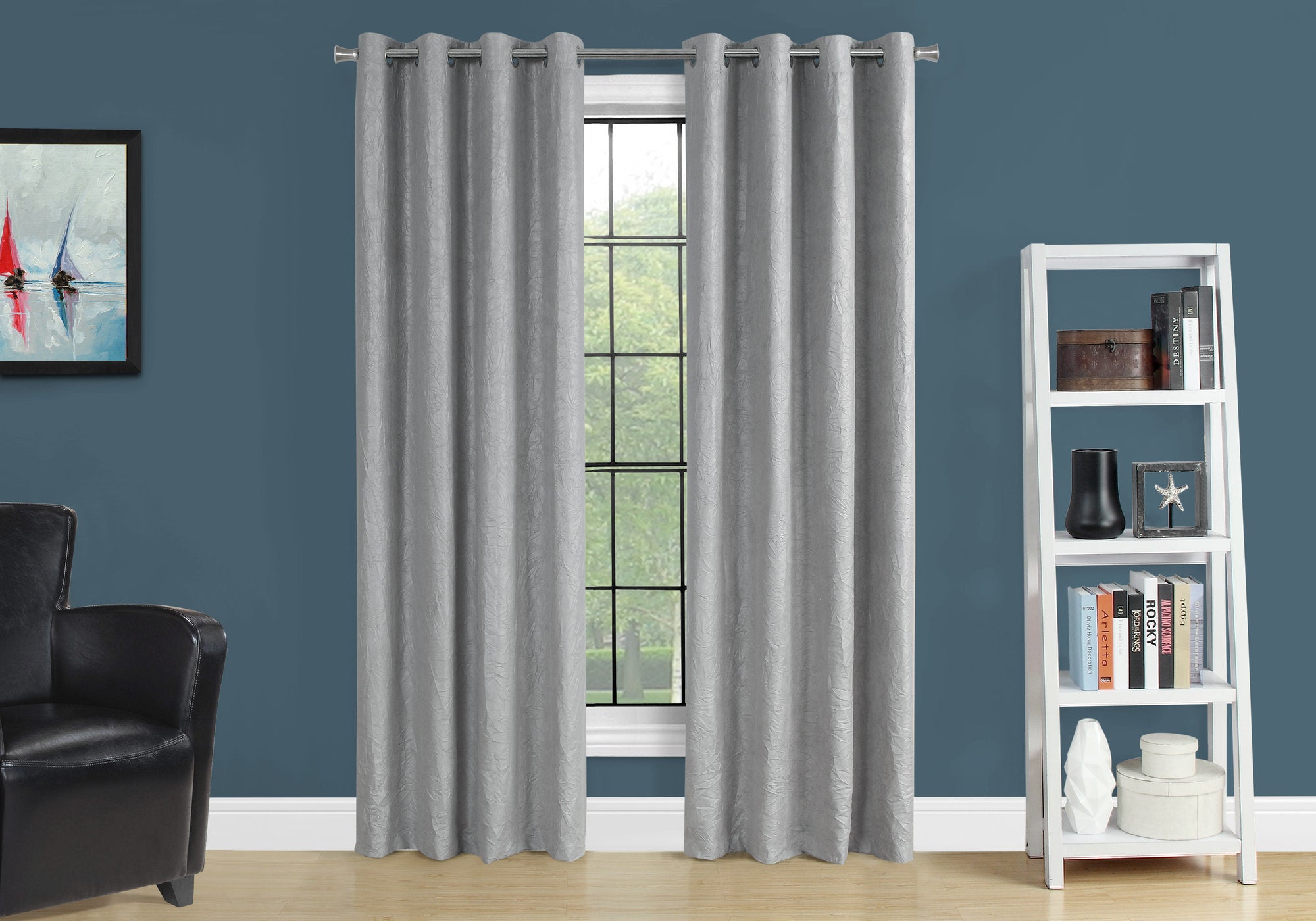 CURTAIN PANEL - 2PCS / 52""W X 95""H SILVER ROOM DARKENING