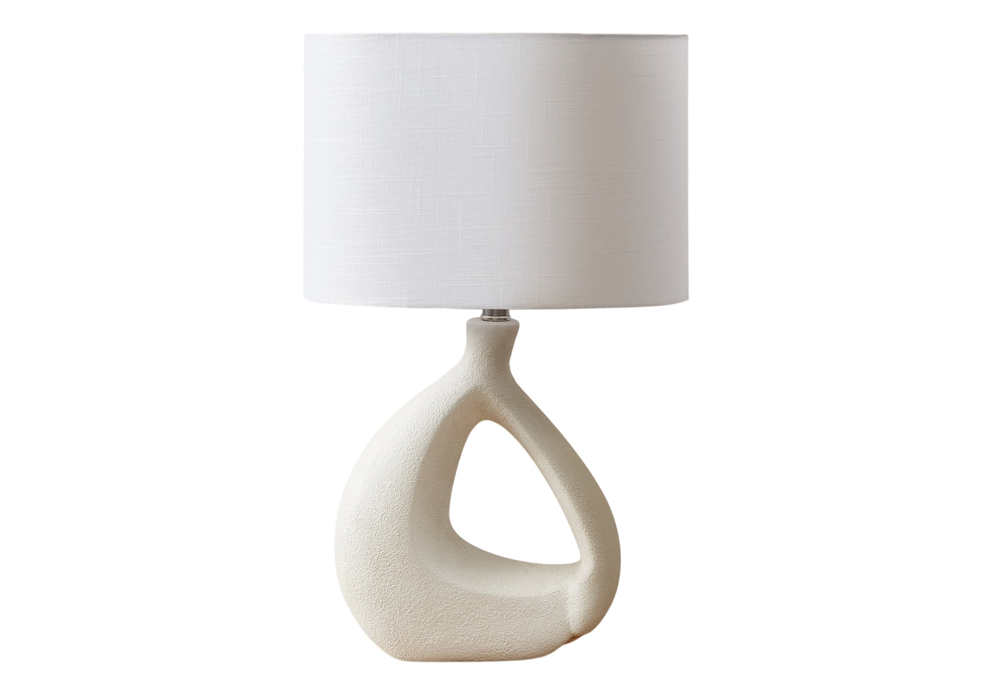 LIGHTING - 23""H TABLE LAMP IVORY RESIN / IVORY SHADE