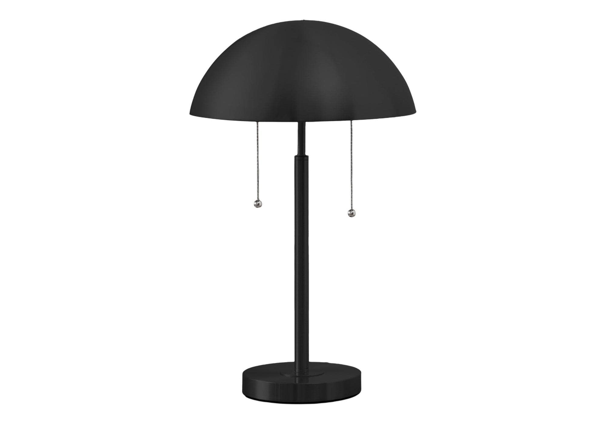 LIGHTING - 20""H TABLE LAMP BLACK METAL / METAL SHADE