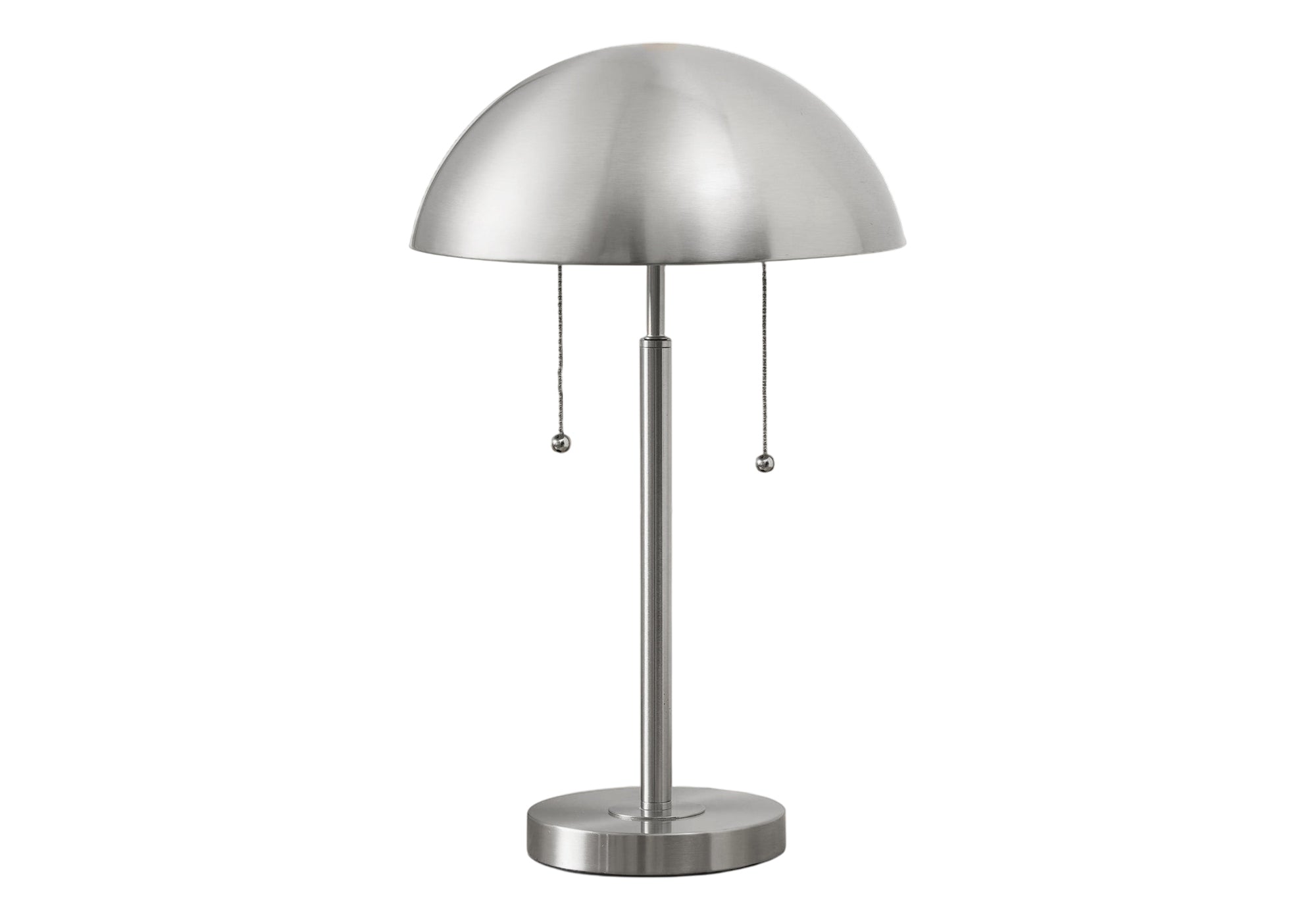 LIGHTING - 20""H TABLE LAMP SILVER METAL / METAL SHADE