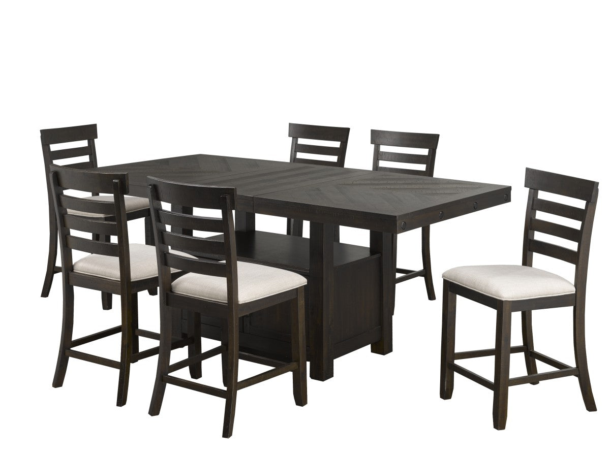 7-PIECE COUNTER SET - ESPRESSO