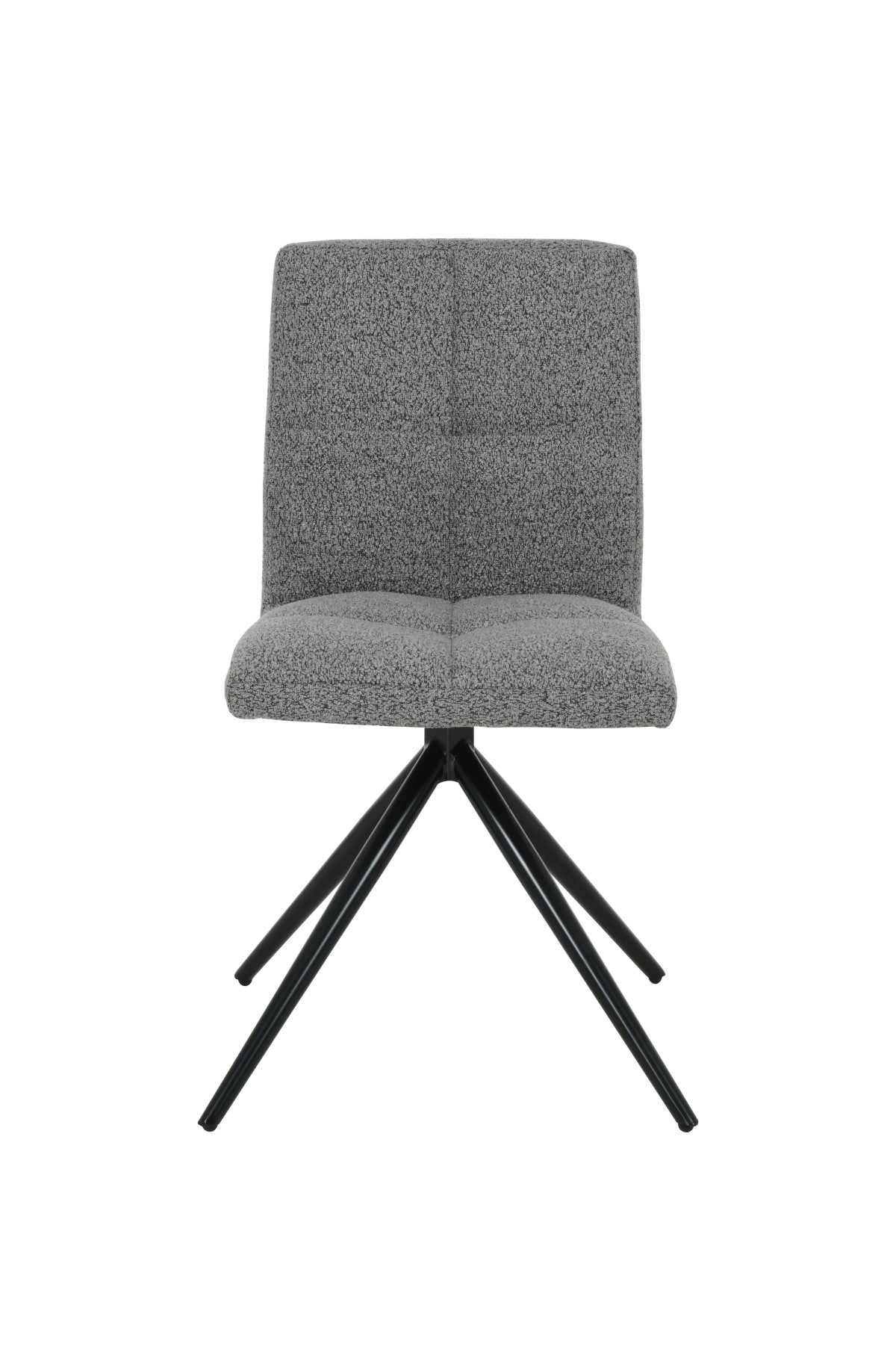 DINING CHAIR, SET OF 2 - DARK GREY